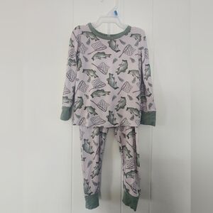 Caden Lane Bass Buddies Two Piece Pajama set 18-24mos